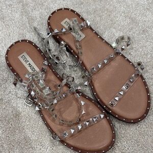 Steve Madden Travel Clear Sandal size 7 1/2
